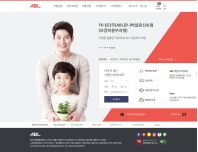 ABL생명 기업 웹사이트 인증 화면