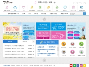 대구광역시청 분야별정보 인증 화면