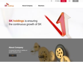 SK주식회사 홀딩스영문 인증 화면