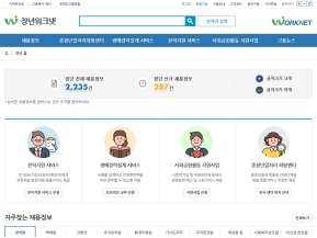 장년워크넷 인증 화면