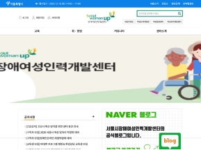 장애여성인력개발센터 인증 화면