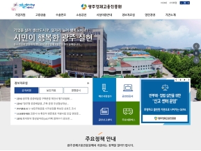 광주경제고용진흥원 인증 화면