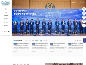 경상국립대학교 인증 화면