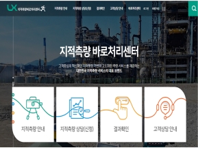 지적측량바로처리센터 인증 화면