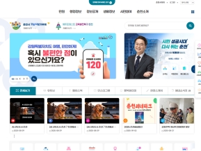 춘천시청 인증 화면